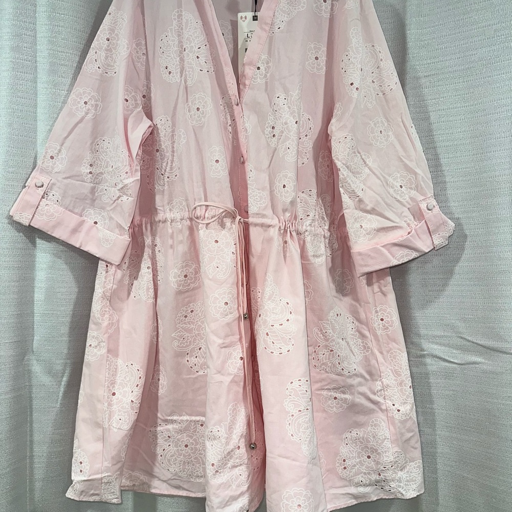 Zara Soft Pink Floral Dress - Picture 1 of 3